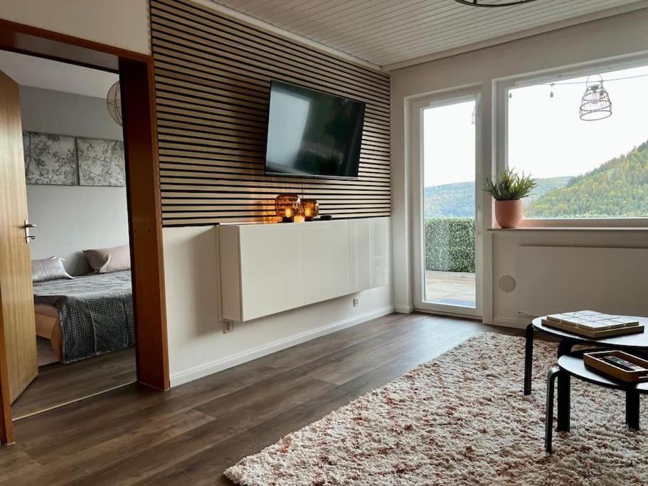 Apartmán Wohnen Im Schwarzwald Mit Panoramablick Bad Herrenalb Exteriér fotografie